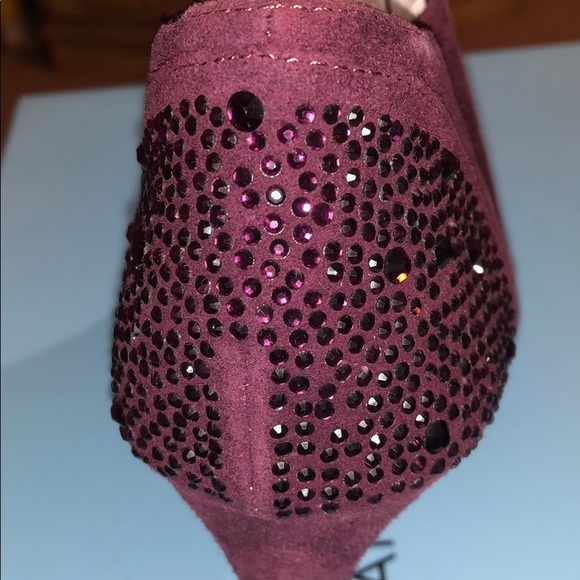 Purple Ankle Heel Boots - Picture 5 of 6